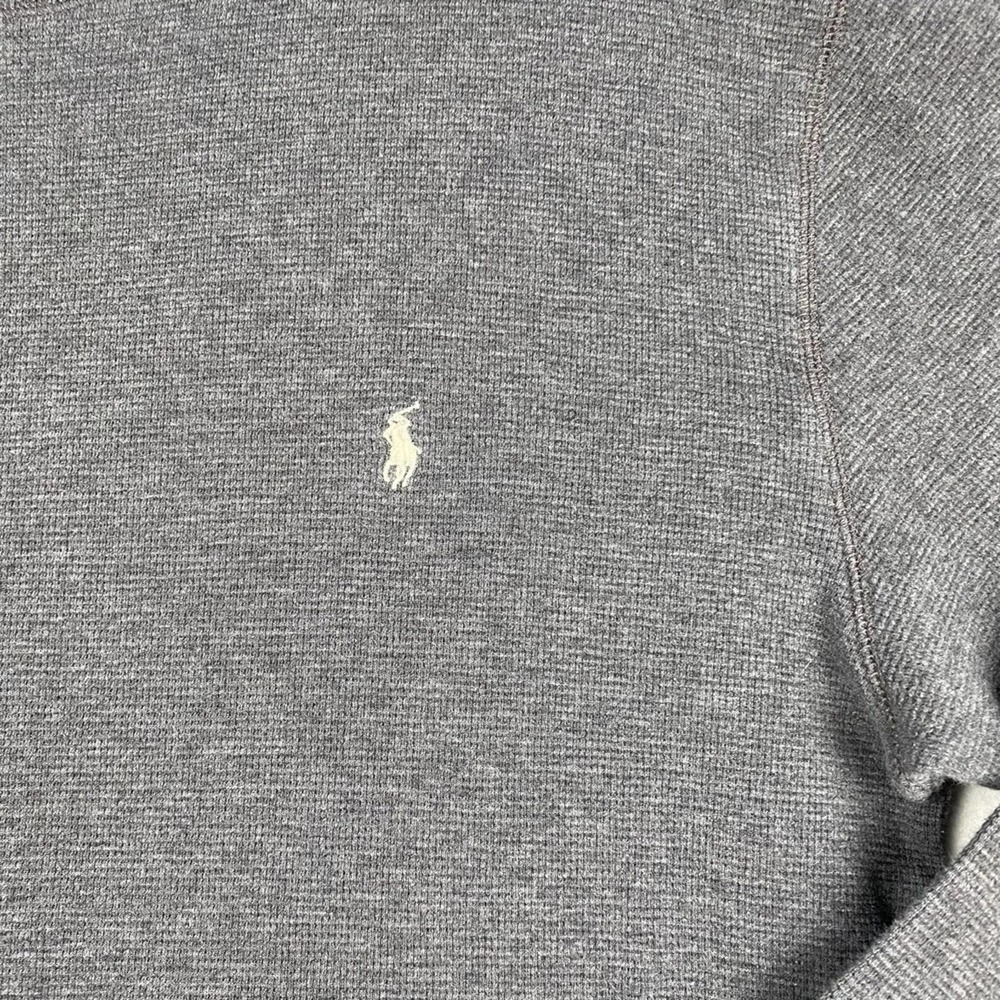 Polo Ralph Lauren Size XL Gray 100% Cotton Pullover Crewneck Long Sleeve Sweater - Picture 3 of 5